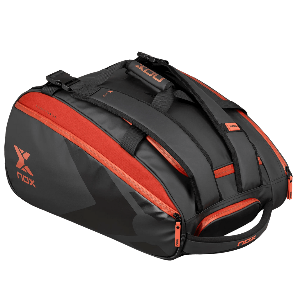 NOX LUXURY OPEN SERIES BLACK/RED PADEL BAG