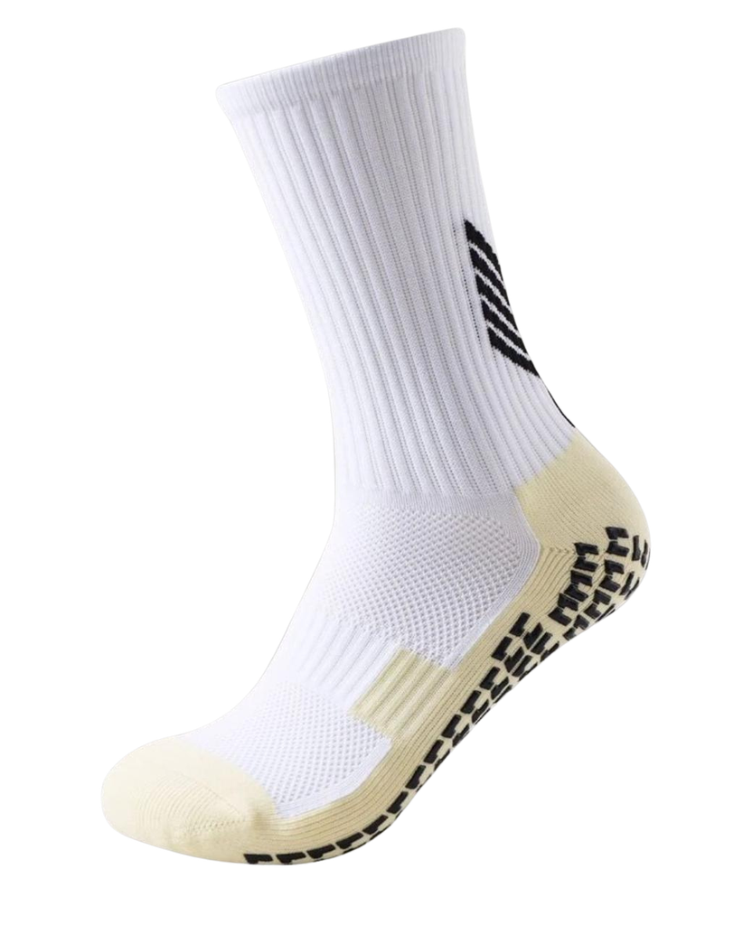 Non Slip Rubber Pads Socks White
