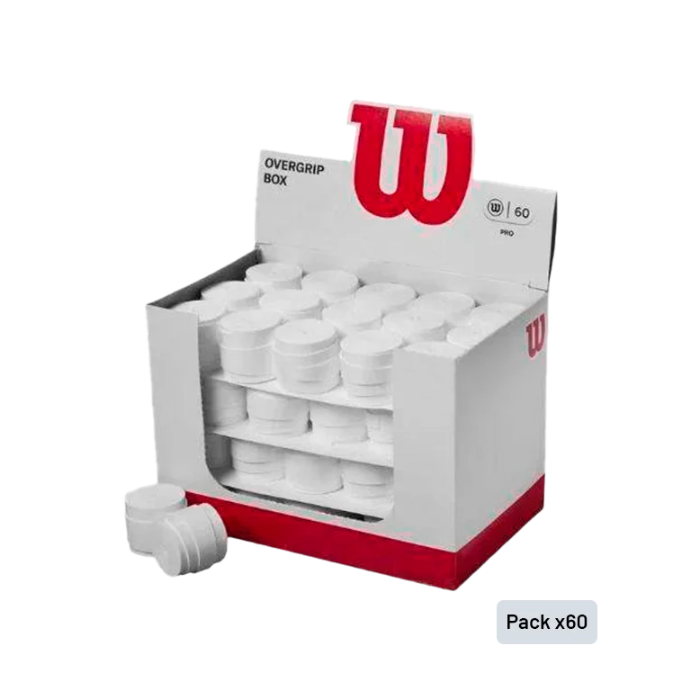 Wilson Comfort Pro White Overgrips Drum (X60)