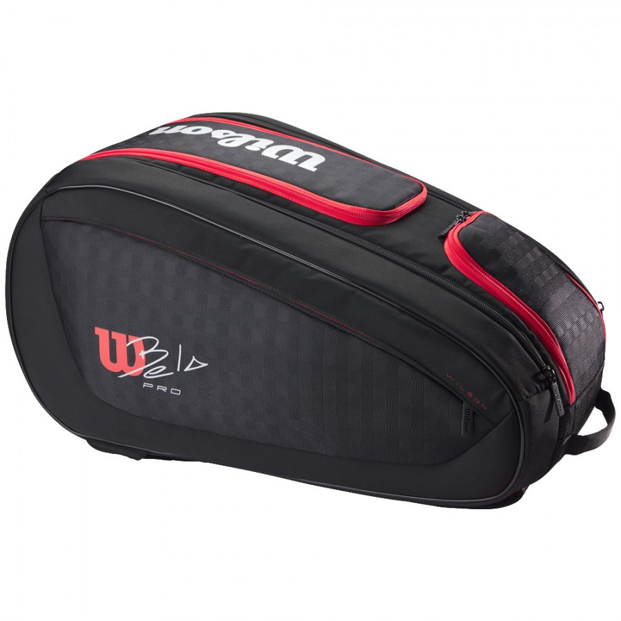 WILSON BELA V3 PADEL RACKET BAG Black/Red