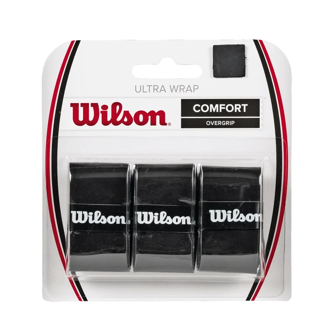 WILSON ULTRA WRAP OVERGRIP 3 PK BK
