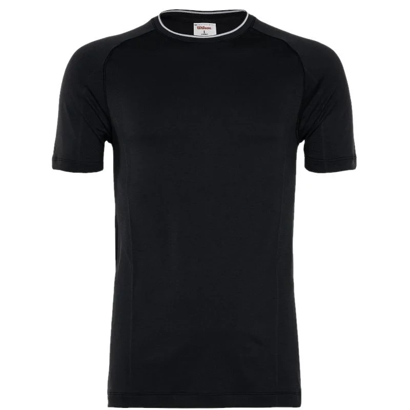 WILSON M TEAM SEAMLESS CREW BLACK