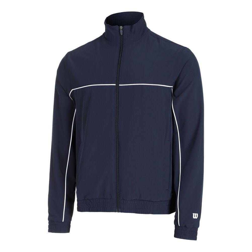 WILSON M TEAM WOVEN JACKET COLORBLOCK NAVY