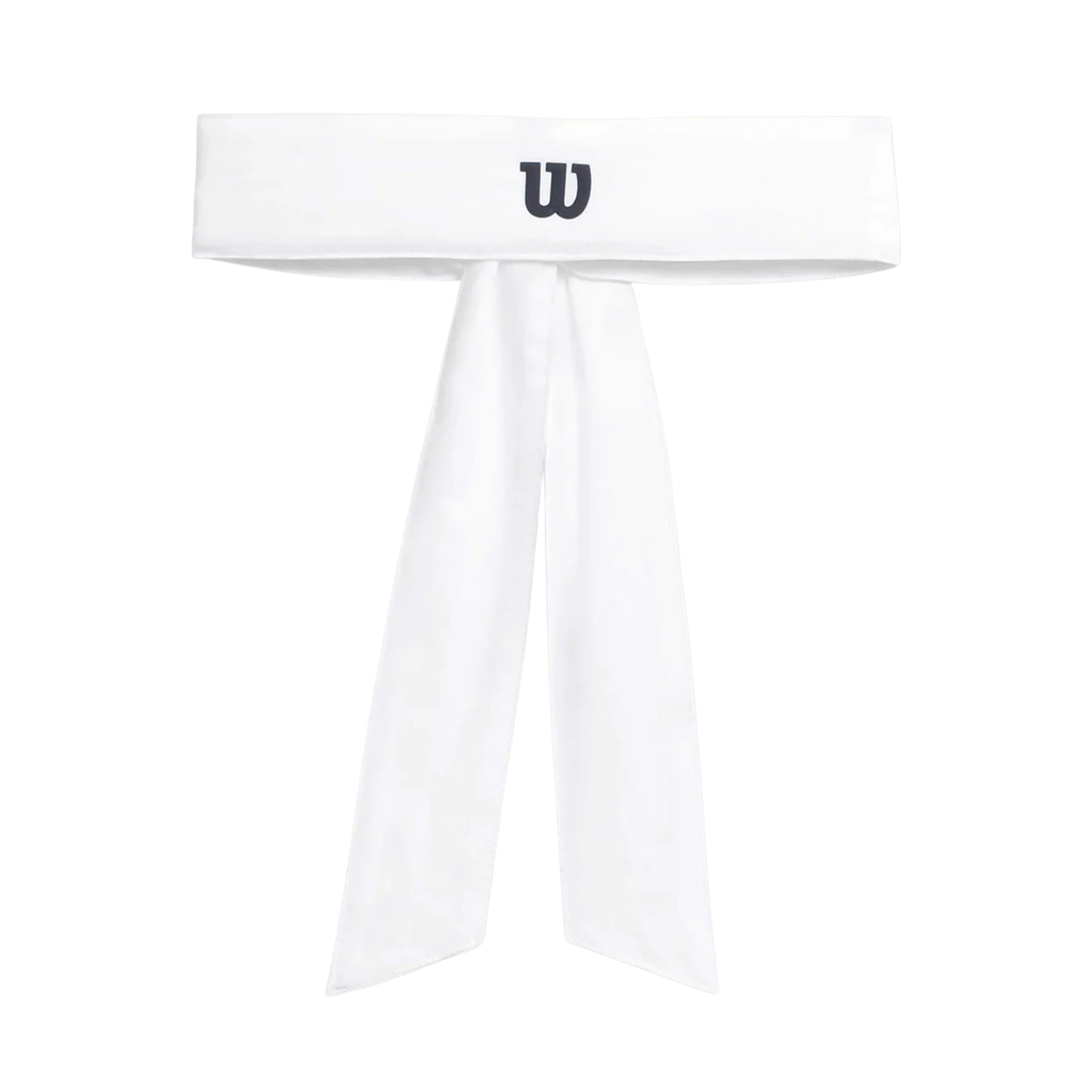 WILSON TIE HEADBAND WHITE 