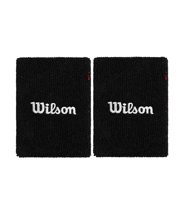 WILSON WIDE TERRY WRISTBAND BLACK 