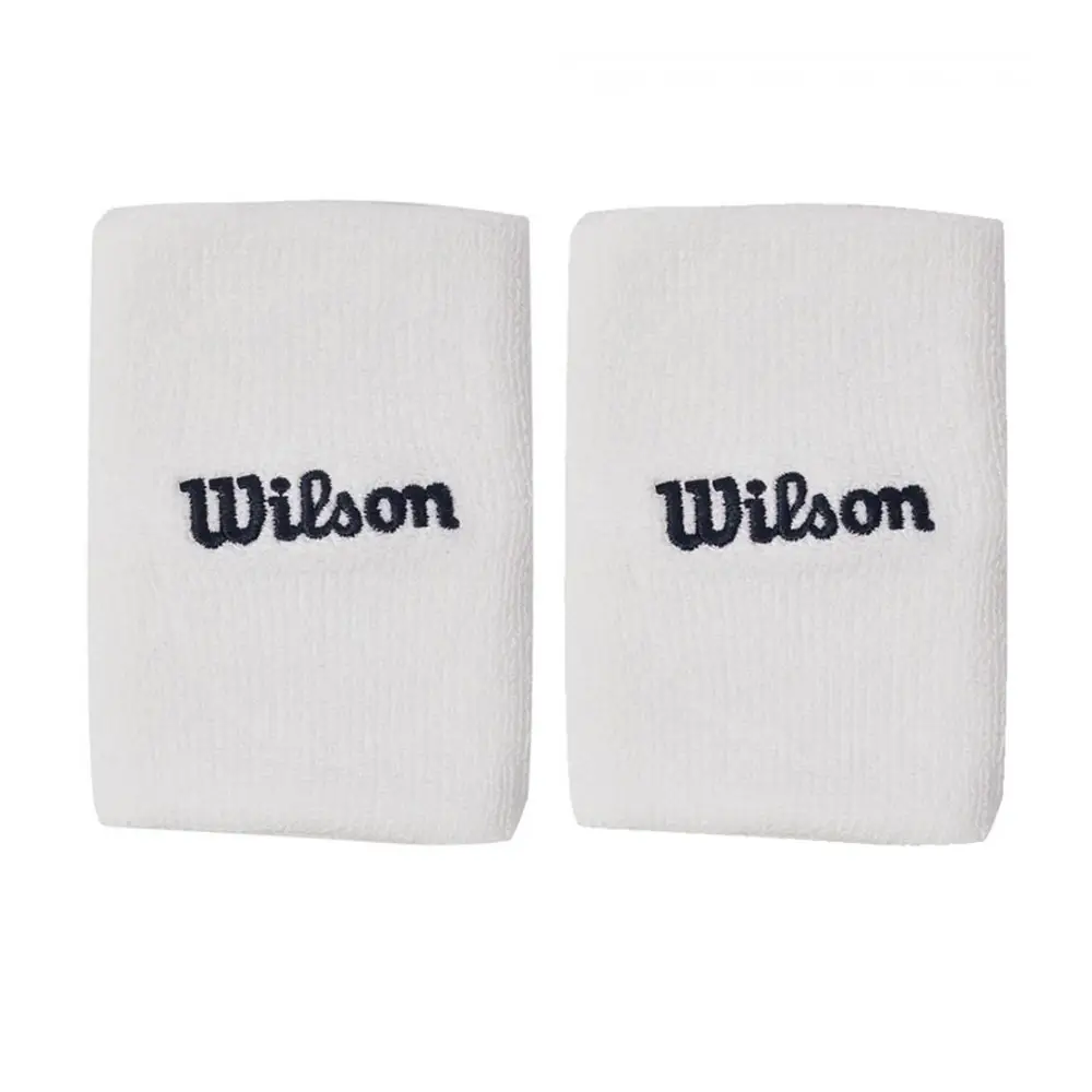 WILSON WIDE TERRY WRISTBAND WHITE