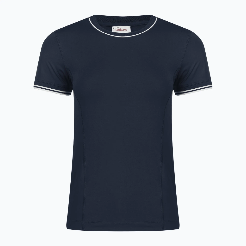 WILSON WOMEN TEAM SEAMLESS TEE CLASSIC NAVY