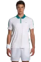 NOX Men's PRO White/Ivy Green Polo
