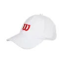 WILSON ACTIVE PERFORATED CAP WT/RED
