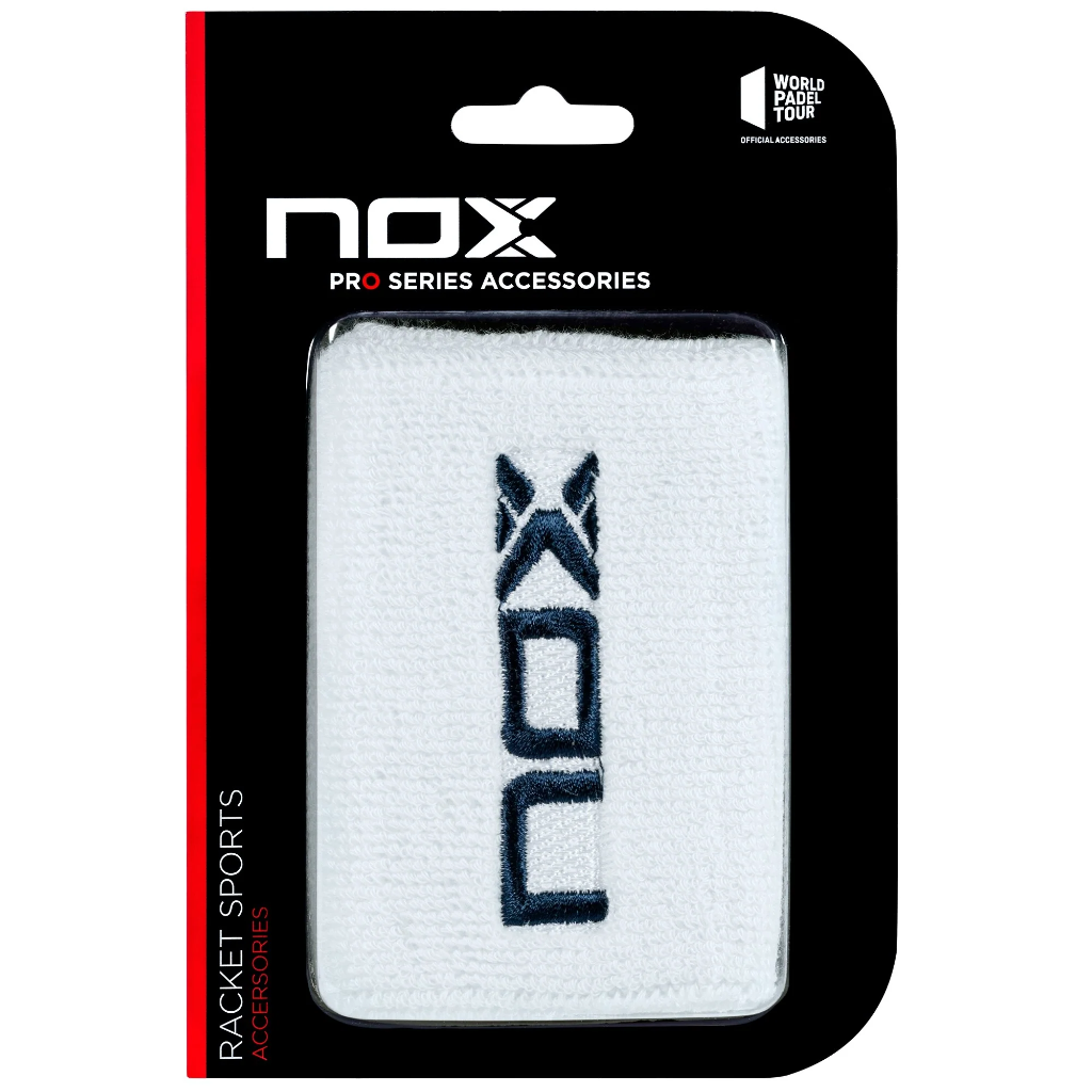 Nox WRISTBAND WHITE/BLUE LOGO 