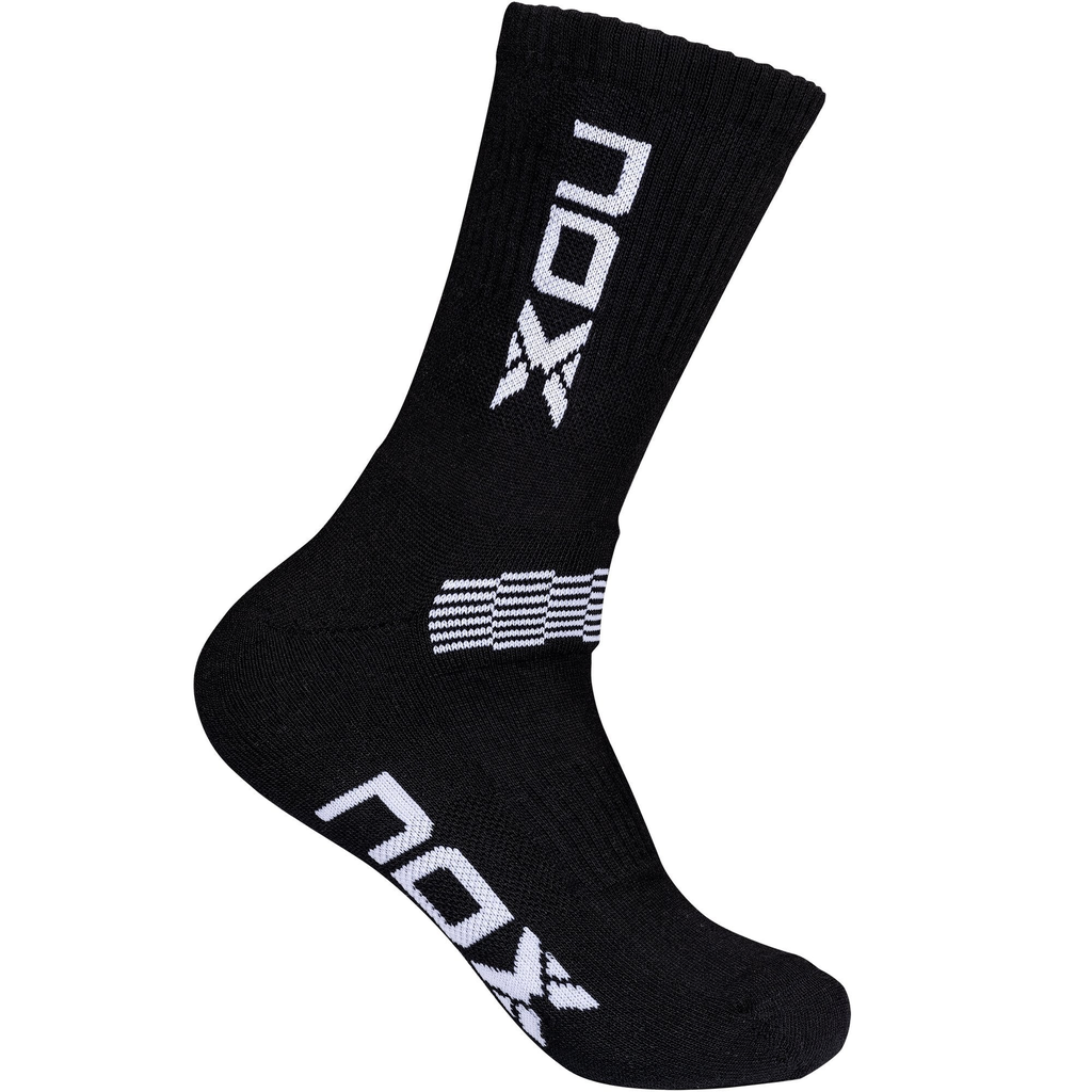 Nox Long Socks Black/ White logo