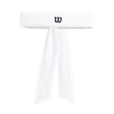 WILSON TIE HEADBAND WHITE 