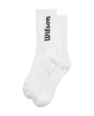 WILSON U CREW LOGO SOCK BR WHITE/CL NAVY